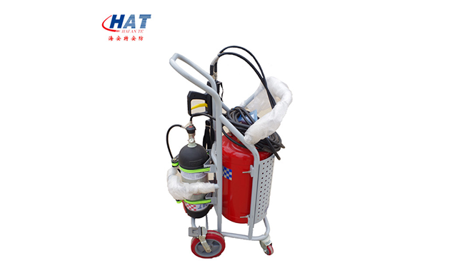 Description and characteristics of water spray fire extinguisher with block